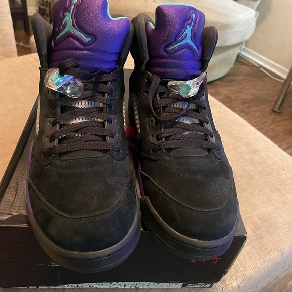 Jordan retro 5 black grapes size 14 - Picture 4 of 9
